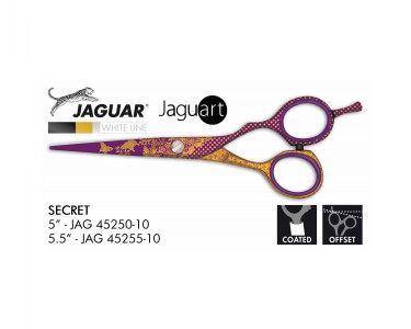 Jaguart White Line Design "SECRET" 5.5" scissor